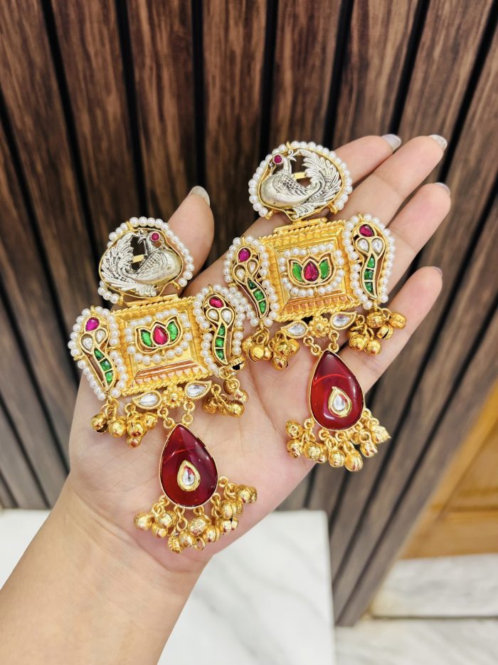 Marisha earrings ruby - Image 1