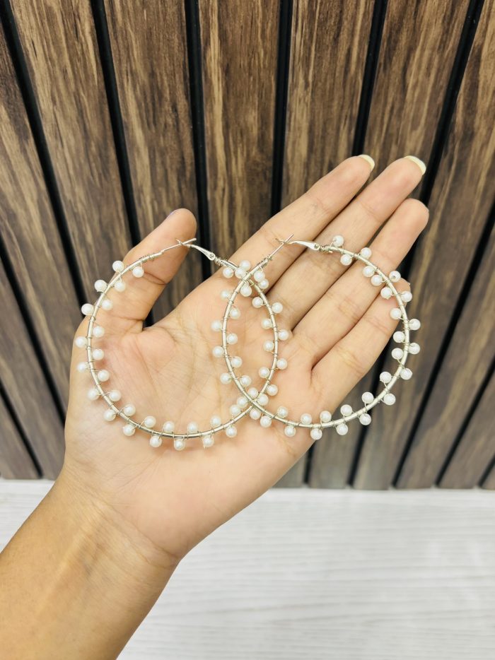 Small pearl Bead bali - Image 1