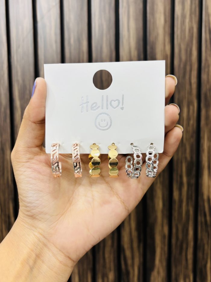 Card 3 earrings - Image 1