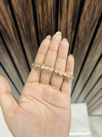 Flower anti tarnish bracelet