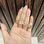 Two circles anti tarnish bracelet