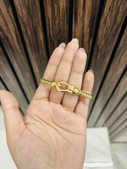 Two stone anti tarnish bracelet