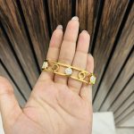 Small circle anti tarnish bracelet