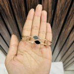 2 leaf anti tarnish bracelet