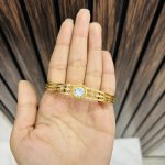 Big stone anti tarnish bracelet