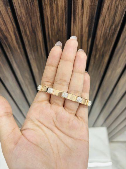 Cushion cut anti tarnish bracelet
