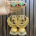 Meenali brass earrings mint