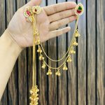 Bird kashmiri brass earrings