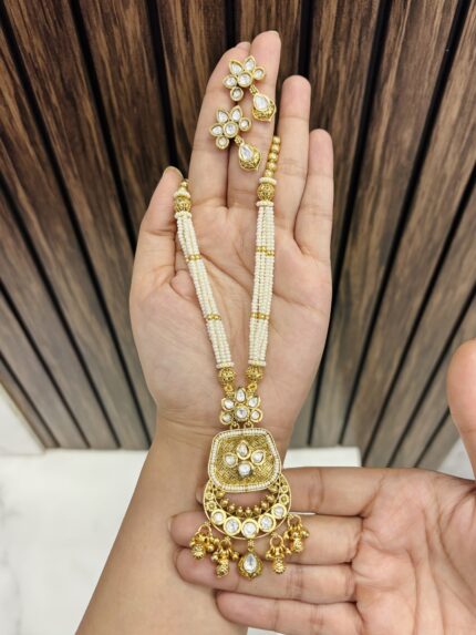 Ashna polki necklace