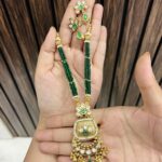 Ashna polki necklace Green