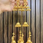 Suman kashmiri brass earrings ruby