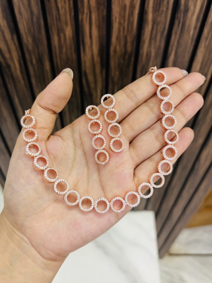 kanika ad necklace rose gold - Image 1