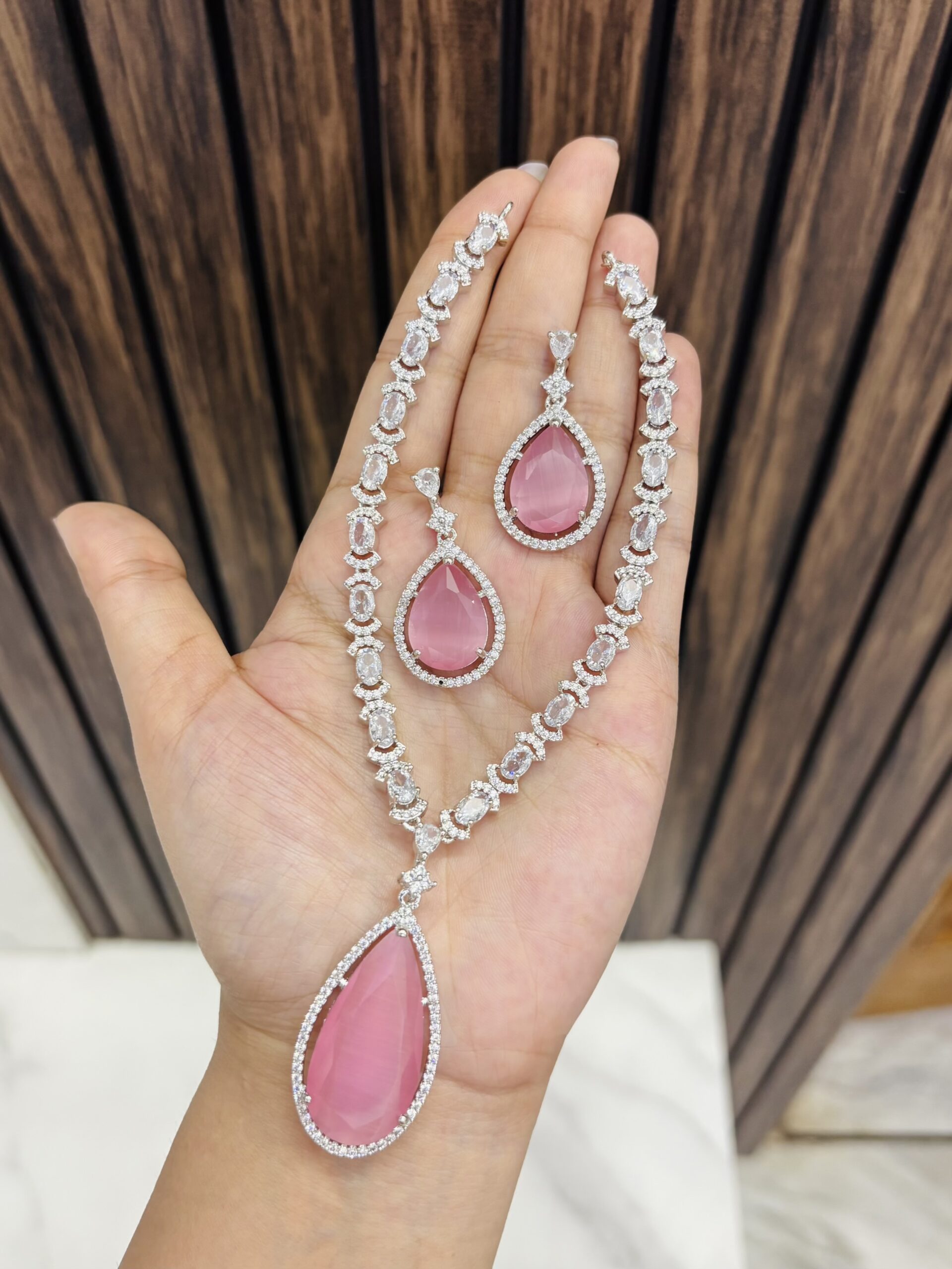 IMG_5876-compressed Mirza ad pink necklace - Image 1