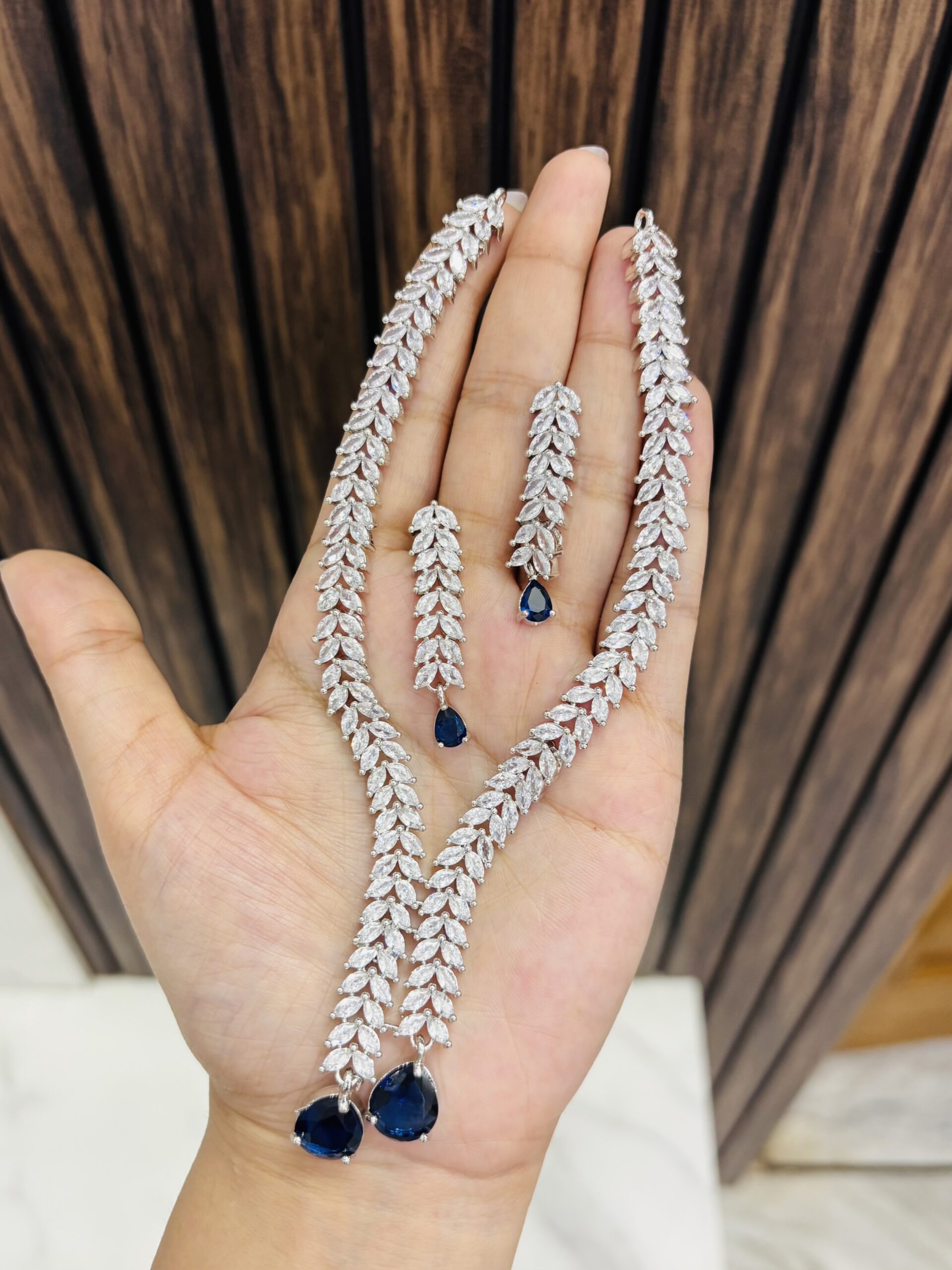 IMG_5886-compressed 2 drop ad necklace blue - Image 1