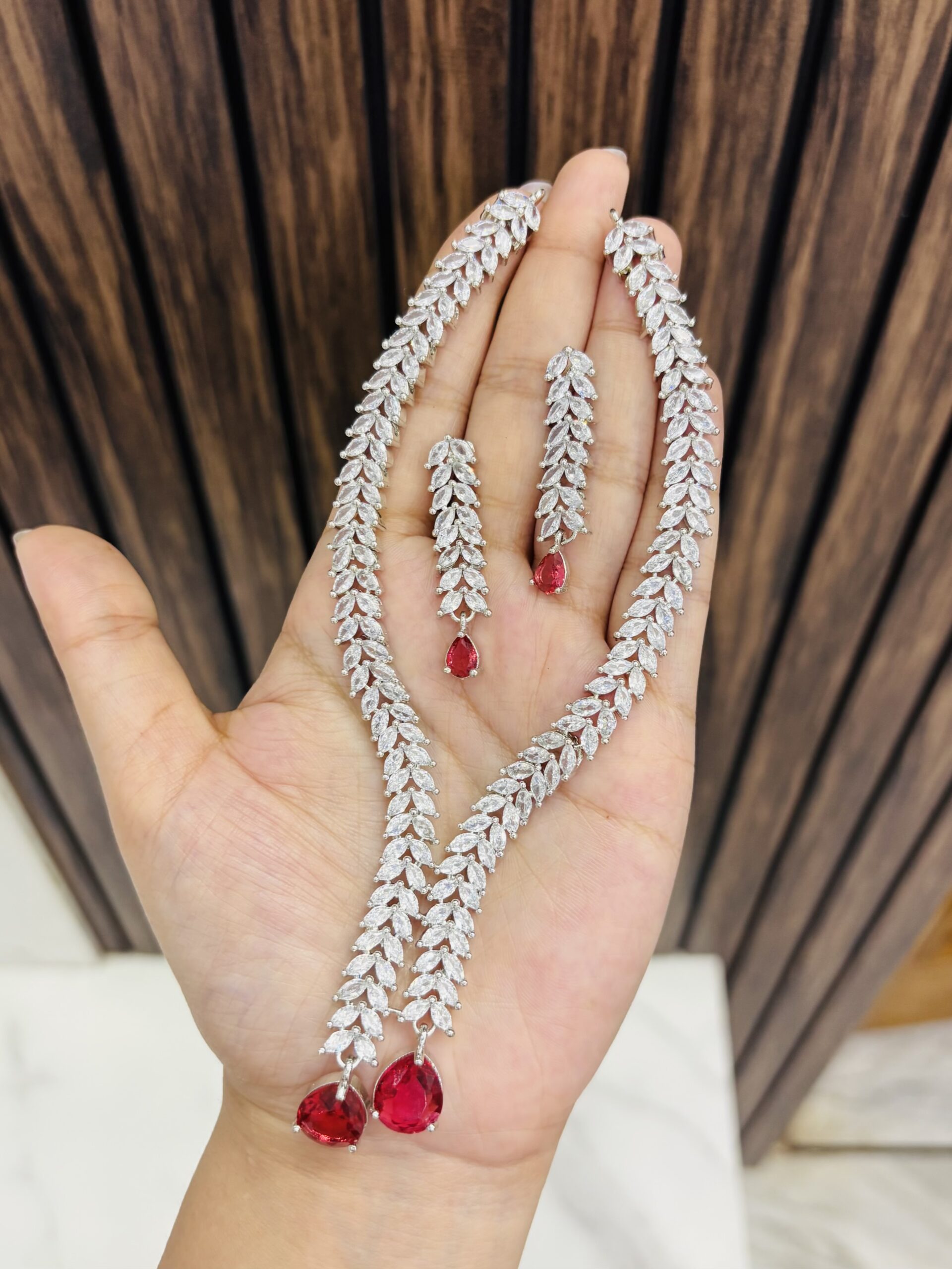 IMG_5887-compressed 2 drop ad necklace ruby - Image 1