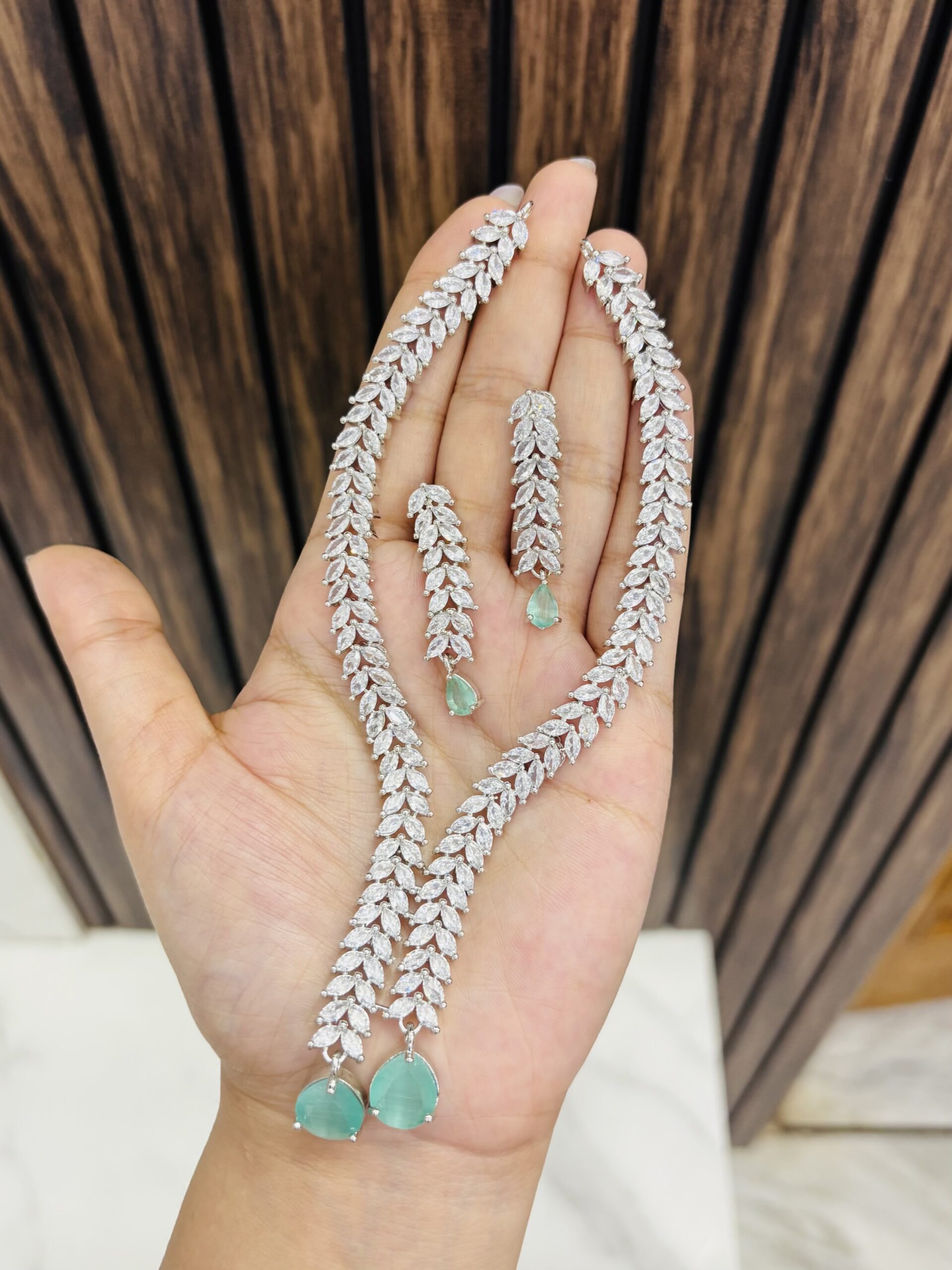 IMG_5888-compressed 2 drop ad necklace mint - Image 1