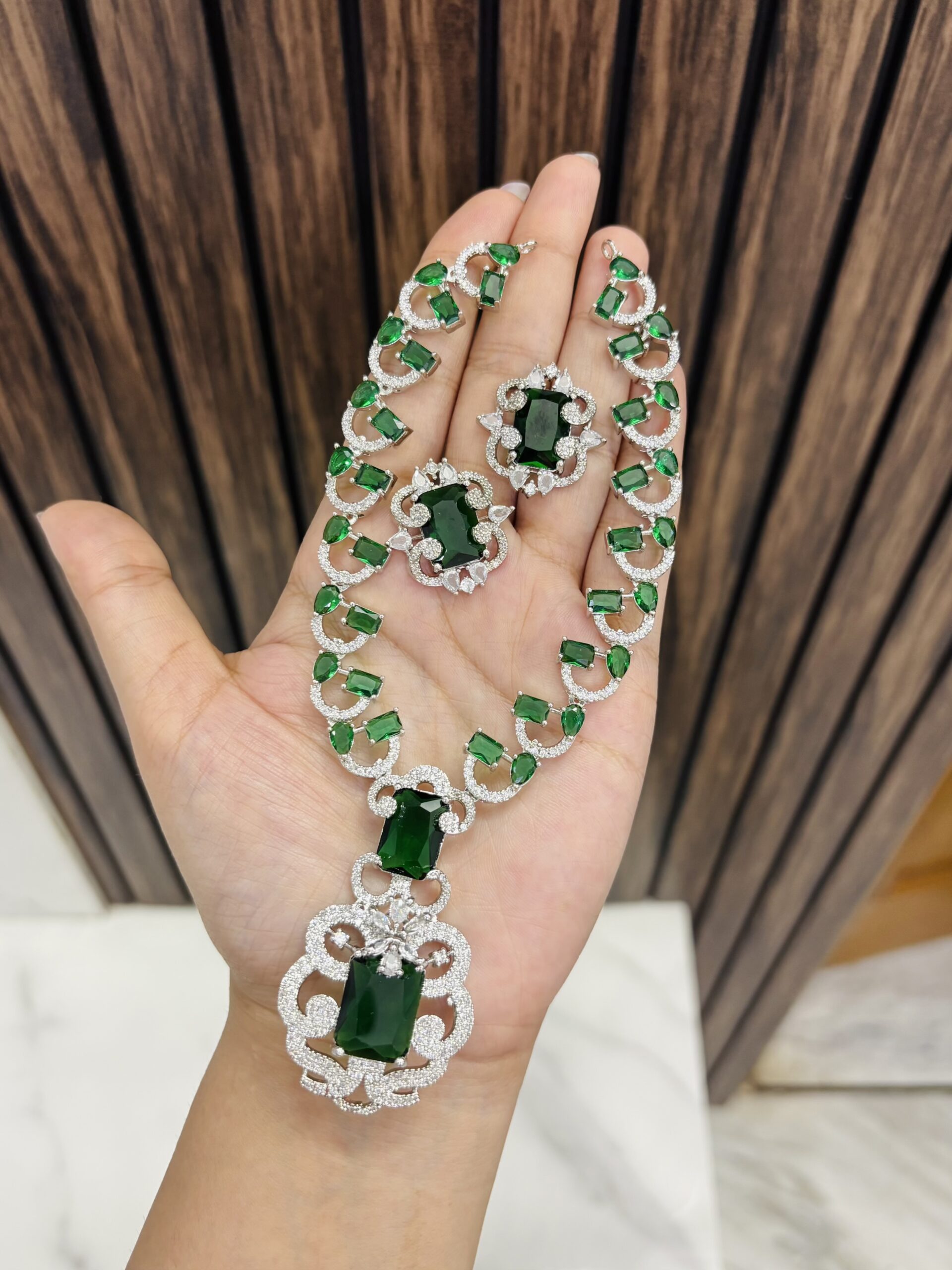 IMG_5943-compressed Nita ambani ad necklace (green) - Image 1