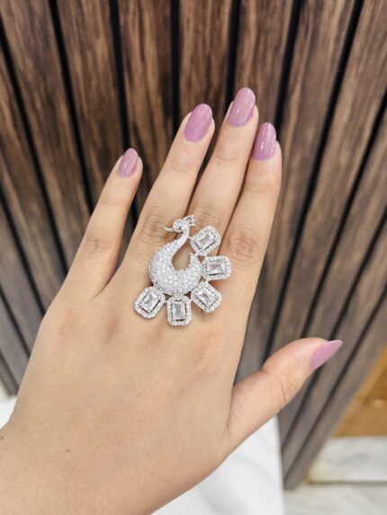 Peacock ad ring adjustable