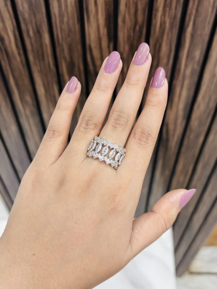 Zig Zag ad ring adjustable - Image 1