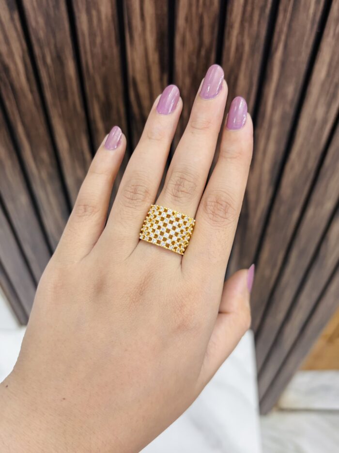 Mahima ad ring golden adjustable - Image 1