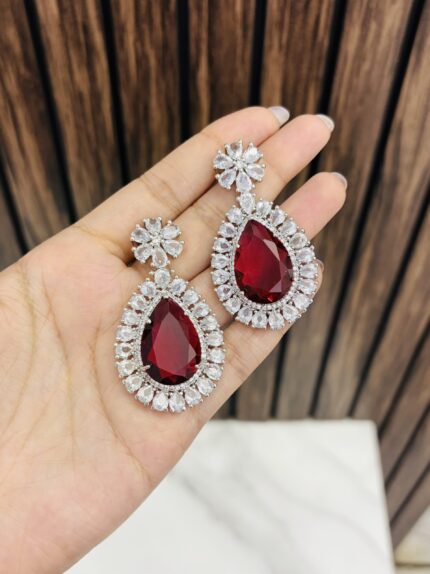 Tashi Ad earrings Ruby