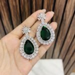 Tashi Ad earrings Green