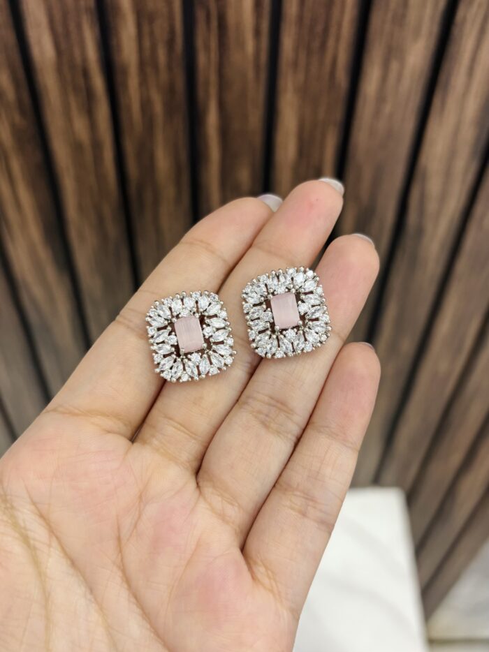 beautiful ad earrings pink - Image 1
