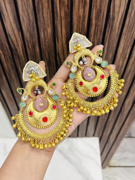 Golden chandbali