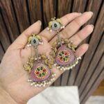 Sanvi earrings pink