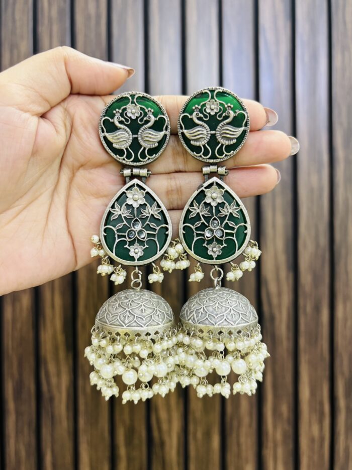 Charu earrings green - Image 1