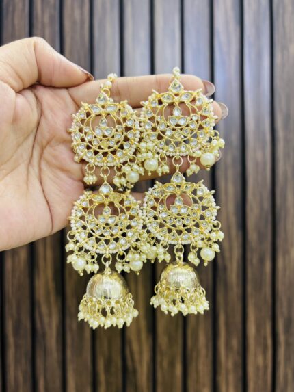 Bhoomika golden earrings
