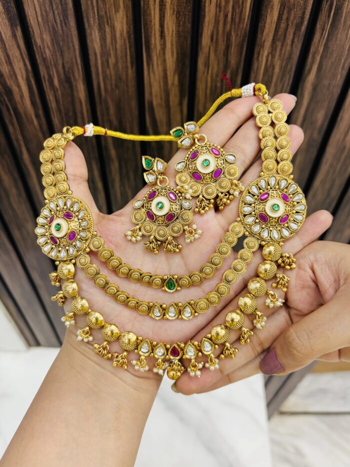 Ritu layer gold a like necklace - Image 1