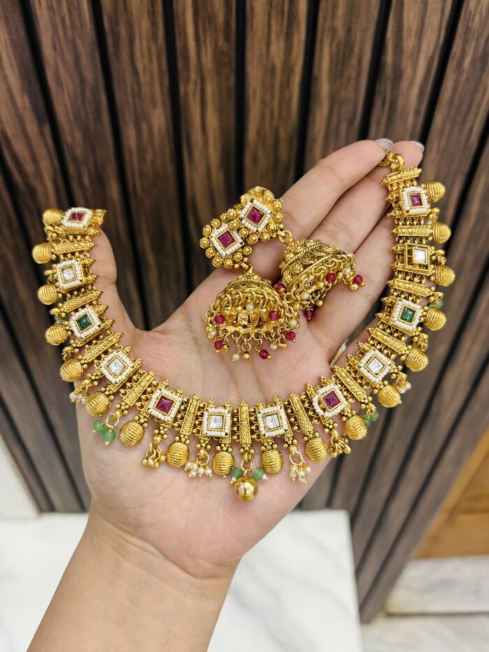 Ishita gold a like necklace - Image 1