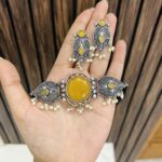 Anchal brass choker yellow