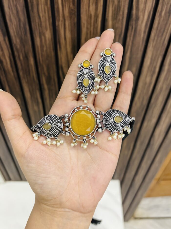 Anchal brass choker yellow - Image 1