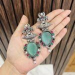 Sajani brass earrings mint