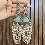 Rachna brass earrings mint