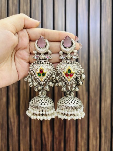Falguni brass jhumka
