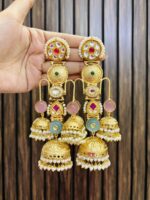 Sulakshna golden brass earrings