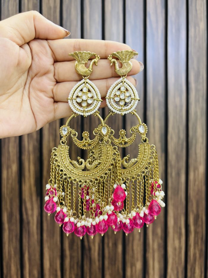 Geeshu earrings ruby - Image 1