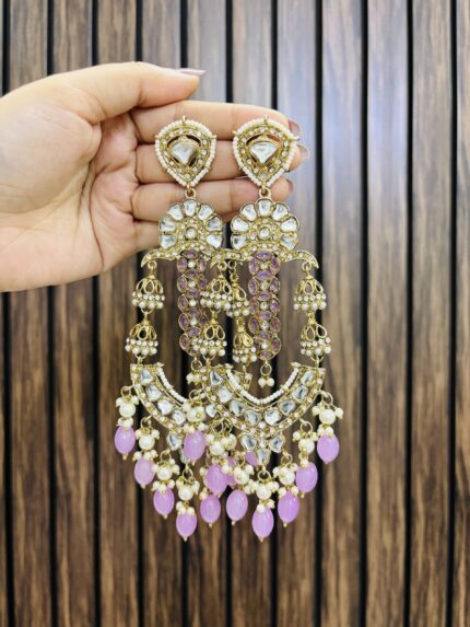 Vishi long earrings lavender