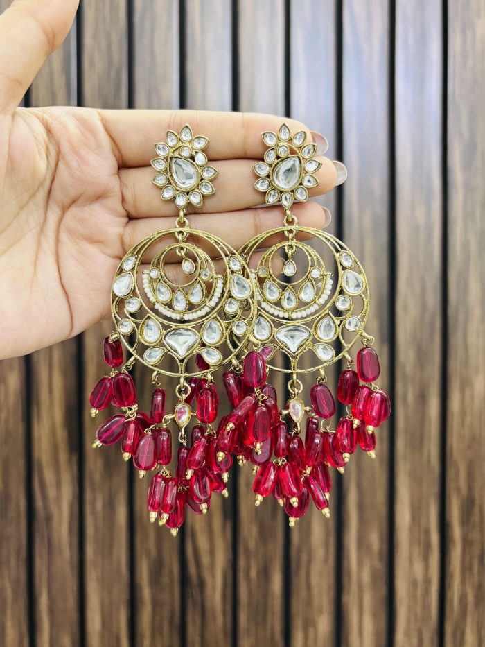 Shubhangi earrings Ruby - Image 1