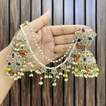 Deepanjali jhumka with sahara chain multi