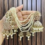 latifa jhumka white