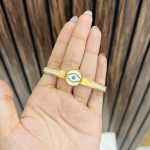 Evil eye anti tarnish bracelet