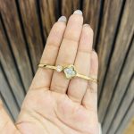 Two stone anti tarnish bracelet