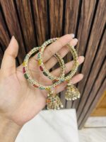 Multi stone bangles with latkan