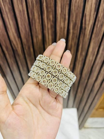 Circle beaded bangles