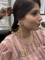 Bird kashmiri brass earrings - Image 2