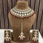 Kundan necklace ruby